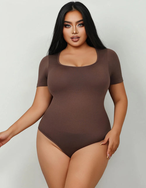 Load image into Gallery viewer, Bodysuits for Women - Body Shaper Tummy Control Bodysuit, Shapewear Bodysuits for Women,Square Neck plus Size
