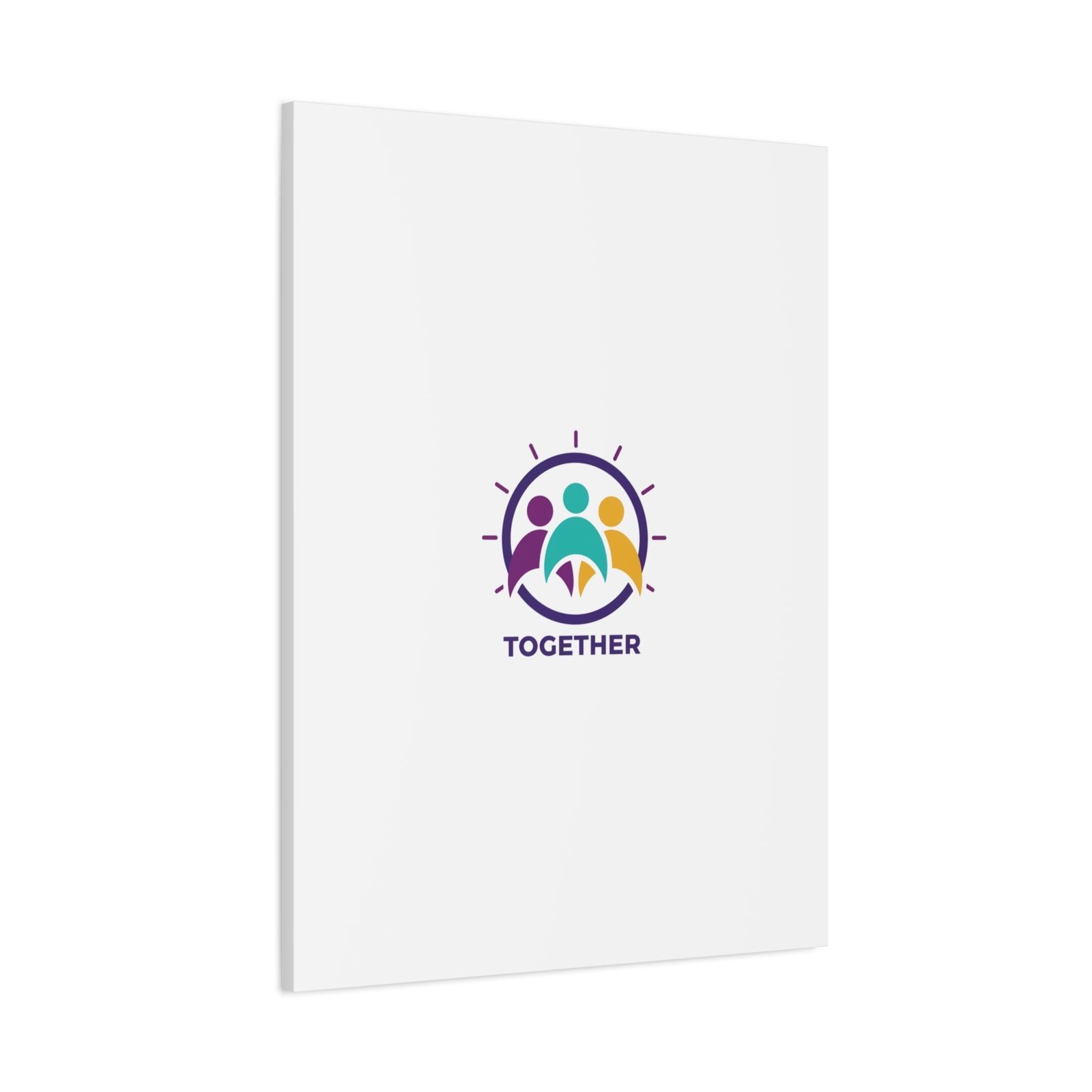 Together solidarity icon Canvas, Minimalist equality symbol, Support badge