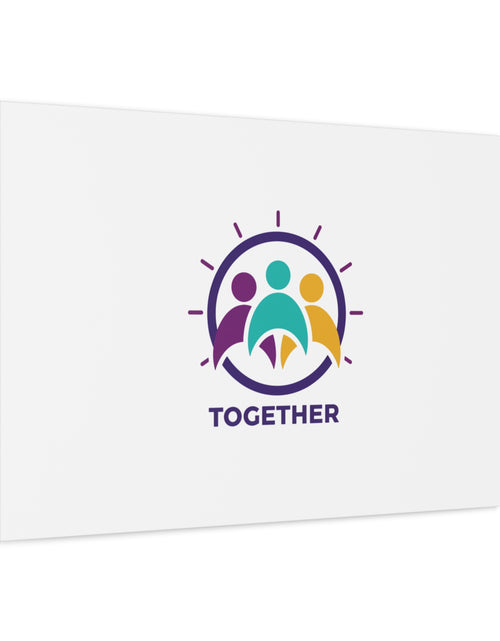 Load image into Gallery viewer, Together solidarity icon Canvas, Minimalist equality symbol, Support badge
