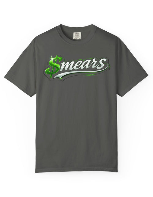 Load image into Gallery viewer, Smear Script T-Shirt — Bold Lip Art &amp; mears Streetwear Tee
