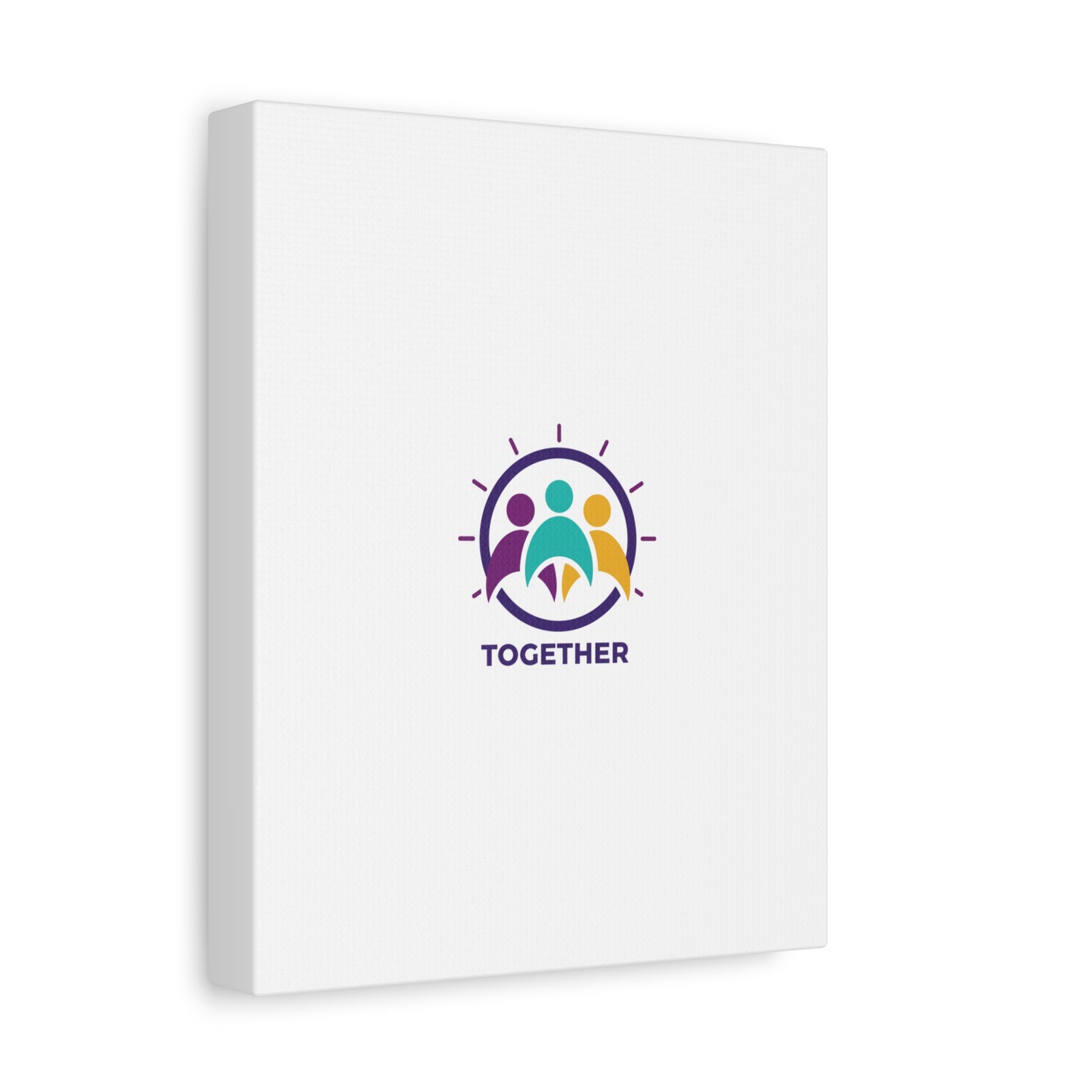 Together solidarity icon Canvas, Minimalist equality symbol, Support badge