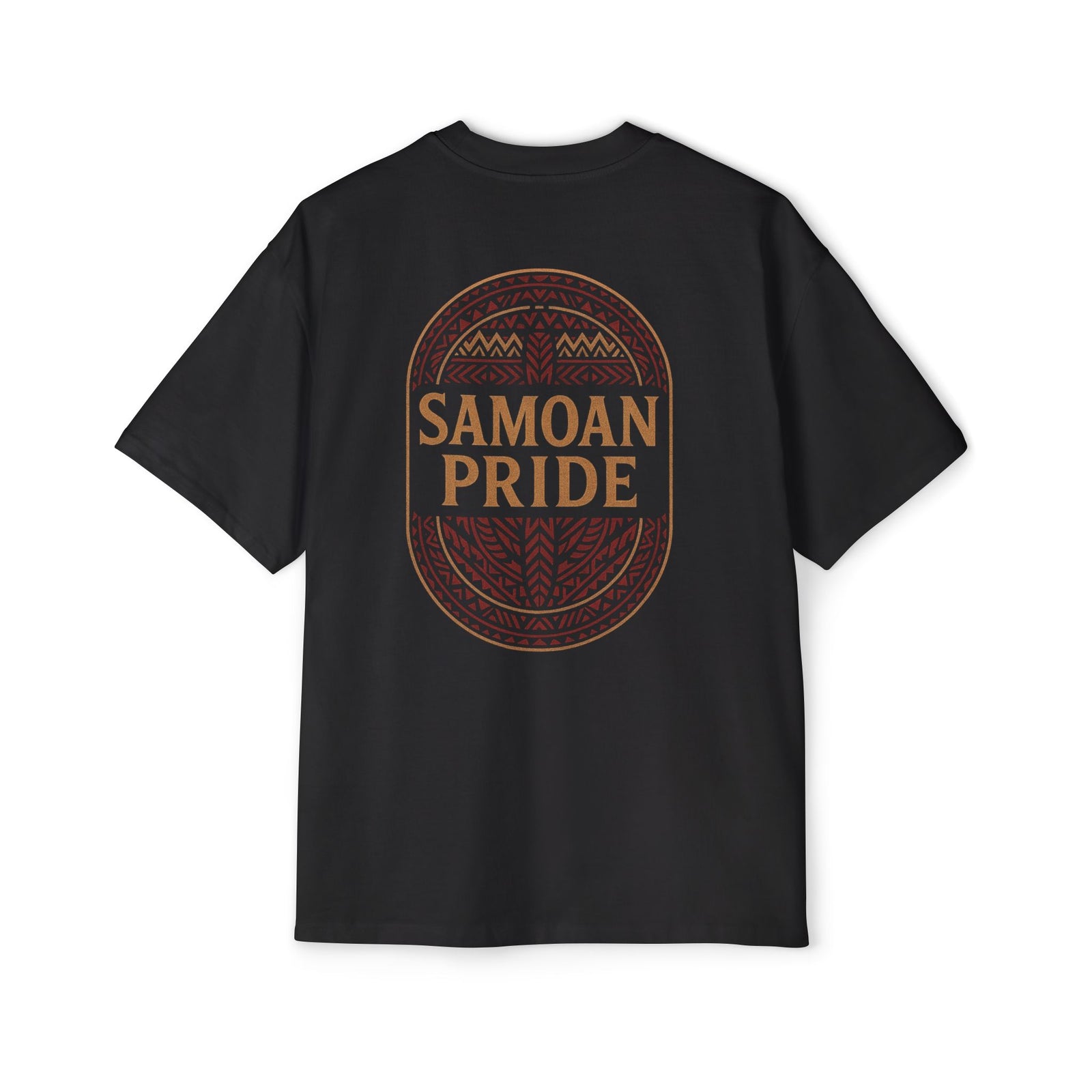 Samoan Pride Men's Tee — Polynesian Tribal Portrait Graphic