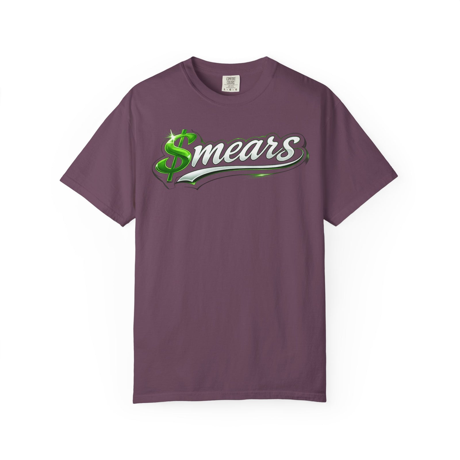 Smear Script T-Shirt — Bold Lip Art & mears Streetwear Tee