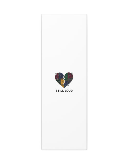 Load image into Gallery viewer, Plaid Patchwork Heart Canvas | Grunge Revival 90s Punk Wall Art
