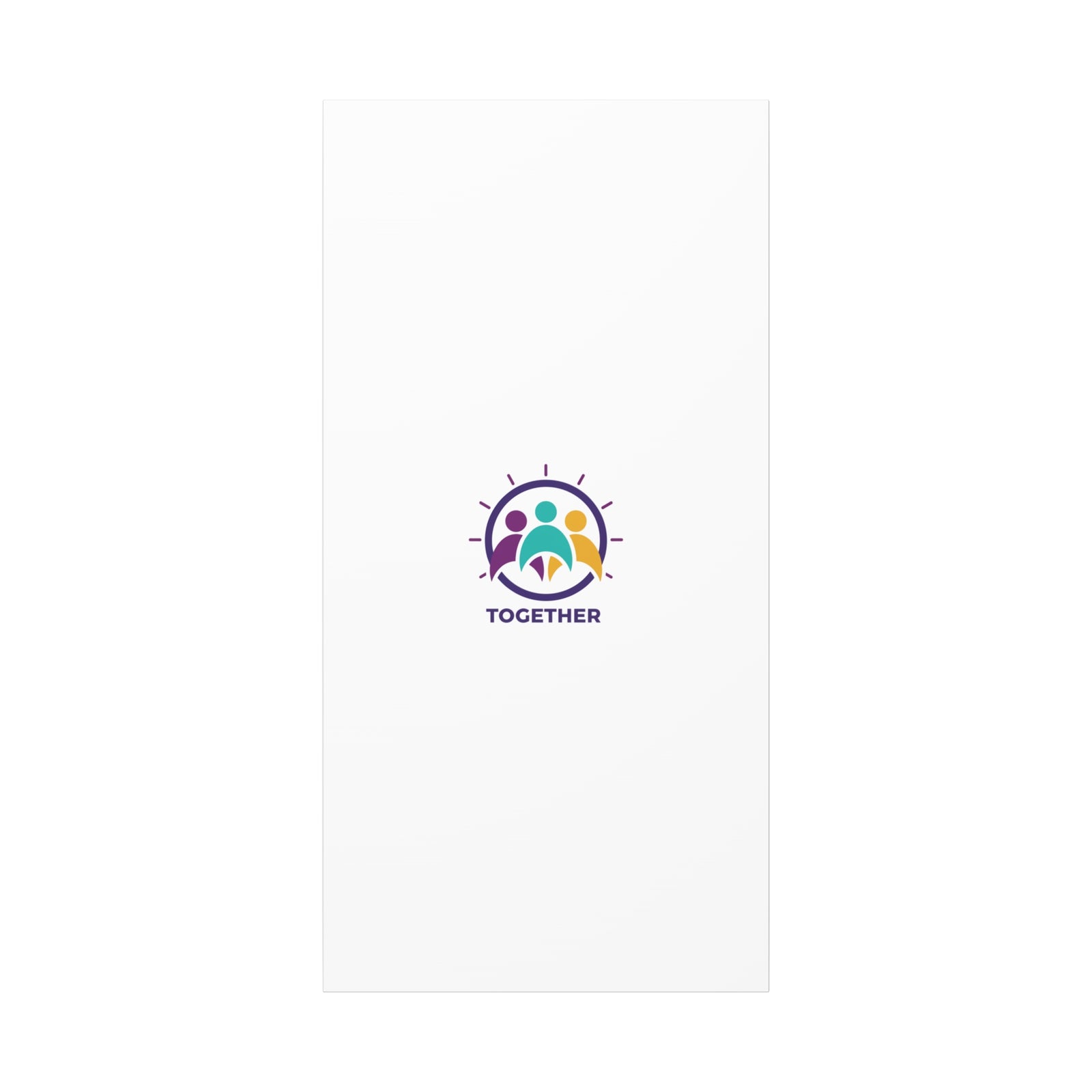 Together solidarity icon Canvas, Minimalist equality symbol, Support badge