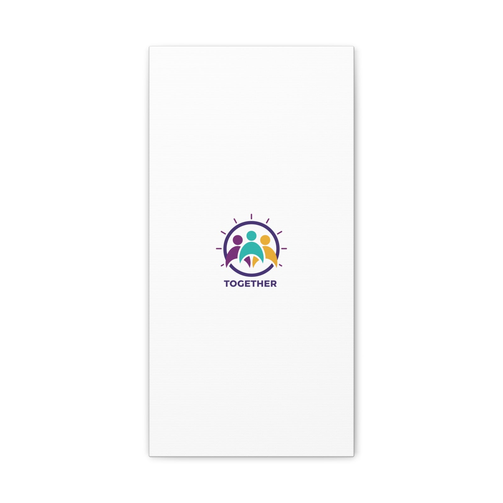 Together solidarity icon Canvas, Minimalist equality symbol, Support badge