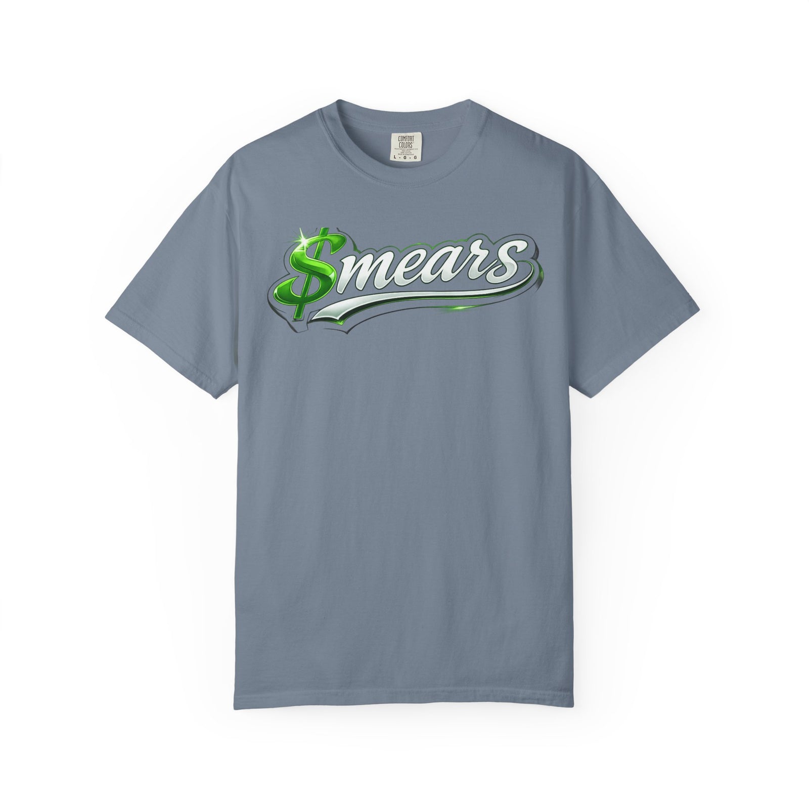 Smear Script T-Shirt — Bold Lip Art & mears Streetwear Tee
