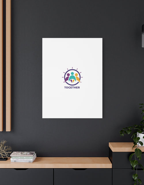 Load image into Gallery viewer, Together solidarity icon Canvas, Minimalist equality symbol, Support badge
