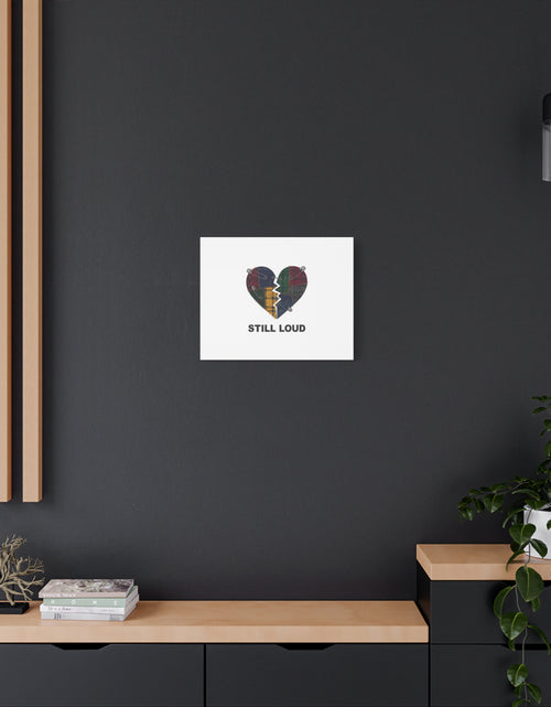 Load image into Gallery viewer, Plaid Patchwork Heart Canvas | Grunge Revival 90s Punk Wall Art
