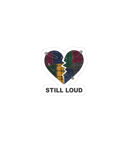 Still Loud Broken Heart Sticker | grunge plaid, 90s rock revival