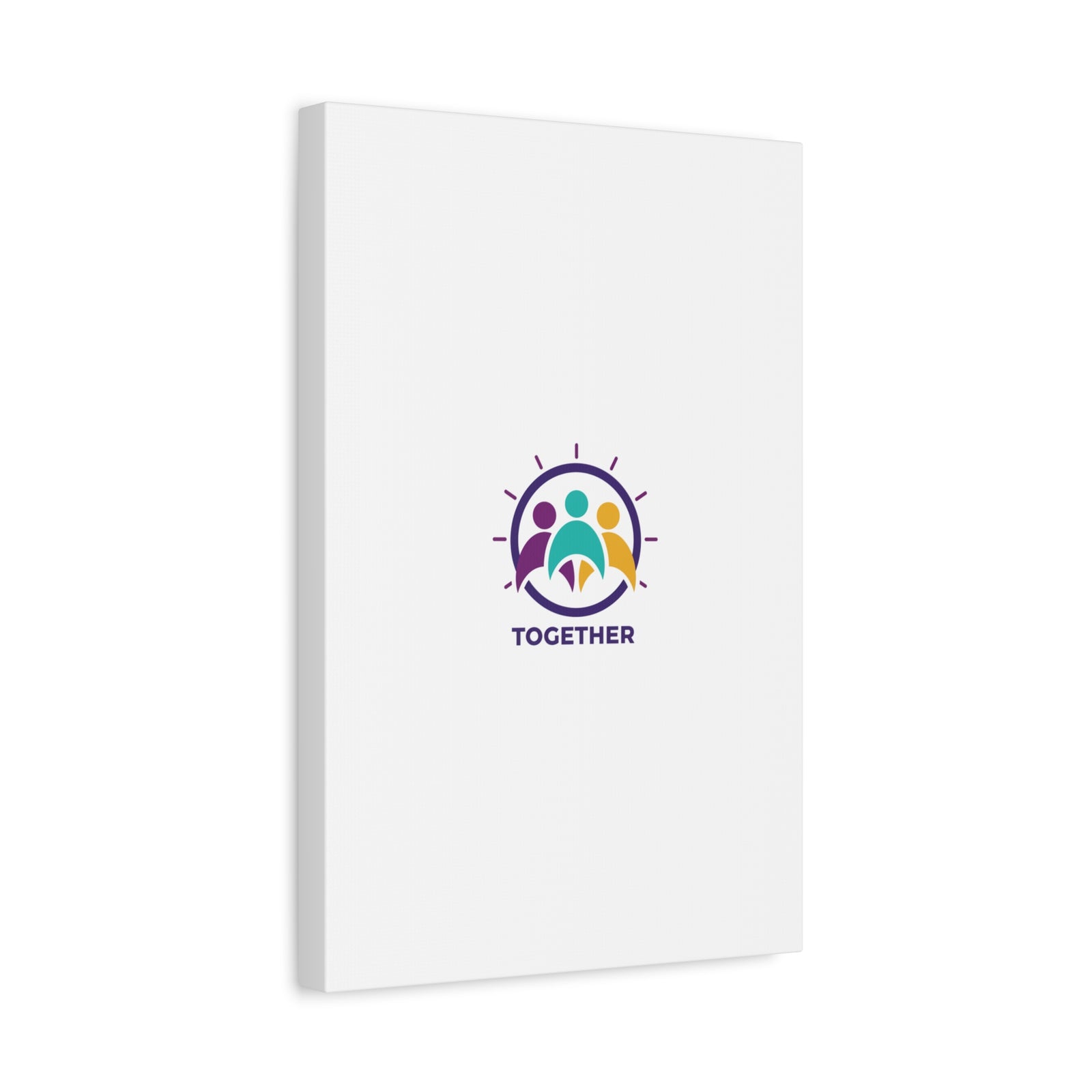 Together solidarity icon Canvas, Minimalist equality symbol, Support badge