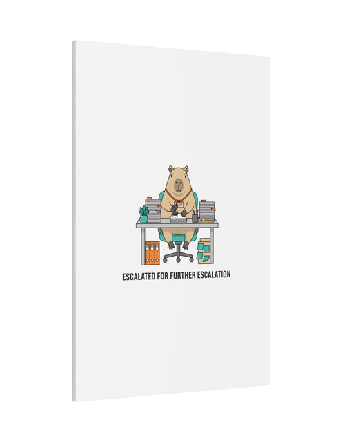 Load image into Gallery viewer, Escalated for Further Escalation Canvas | Unhinged Animal Bureaucracy, Office Animal Illustration
