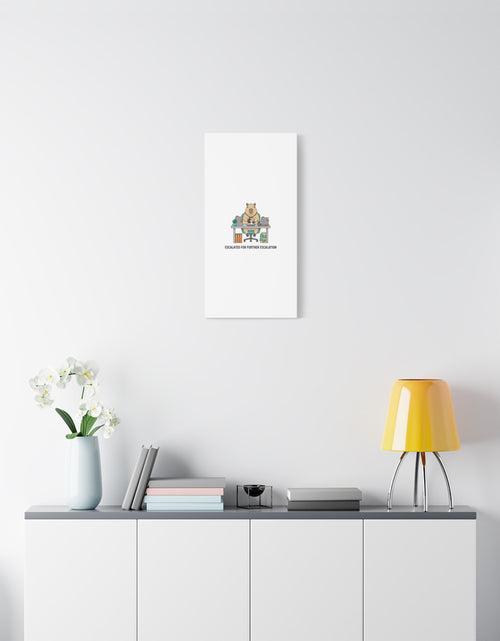 Load image into Gallery viewer, Escalated for Further Escalation Canvas | Unhinged Animal Bureaucracy, Office Animal Illustration
