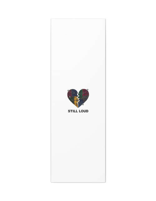 Load image into Gallery viewer, Plaid Patchwork Heart Canvas | Grunge Revival 90s Punk Wall Art
