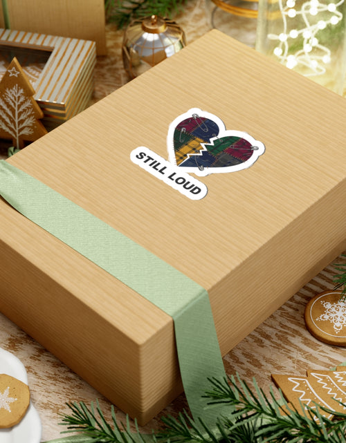 Load image into Gallery viewer, Still Loud Broken Heart Sticker | grunge plaid, 90s rock revival
