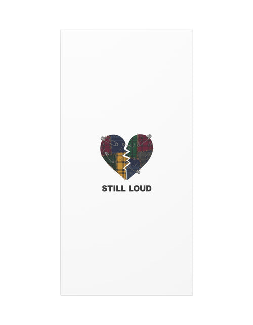 Load image into Gallery viewer, Plaid Patchwork Heart Canvas | Grunge Revival 90s Punk Wall Art
