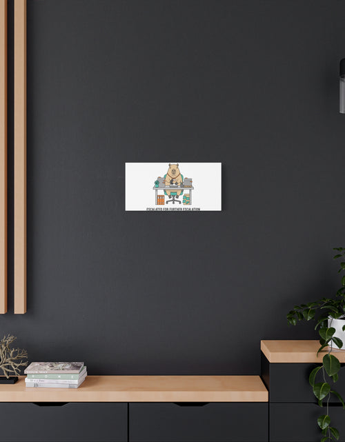 Load image into Gallery viewer, Escalated for Further Escalation Canvas | Unhinged Animal Bureaucracy, Office Animal Illustration
