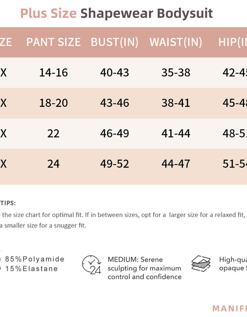 Load image into Gallery viewer, Bodysuits for Women - Body Shaper Tummy Control Bodysuit, Shapewear Bodysuits for Women,Square Neck plus Size
