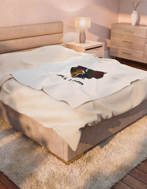 Load image into Gallery viewer, Still Loud Plaid Heart Velveteen Blanket | Grunge Revival, 90s Flannel Aesthetic
