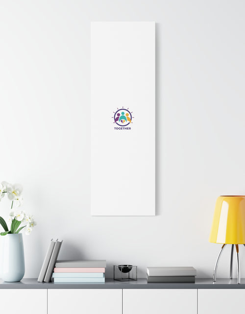 Load image into Gallery viewer, Together solidarity icon Canvas, Minimalist equality symbol, Support badge
