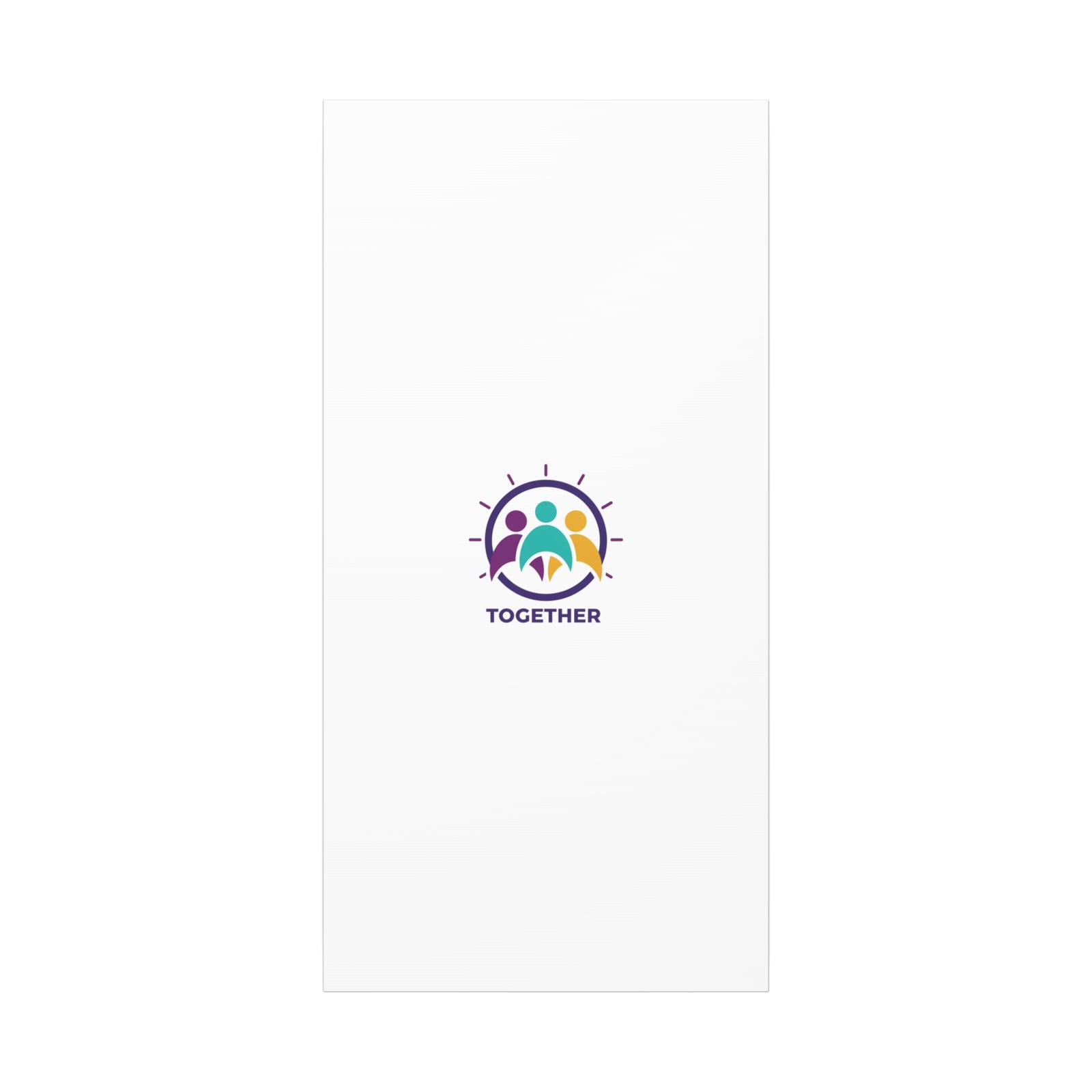 Together solidarity icon Canvas, Minimalist equality symbol, Support badge