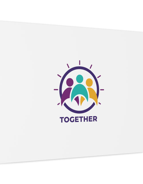 Load image into Gallery viewer, Together solidarity icon Canvas, Minimalist equality symbol, Support badge
