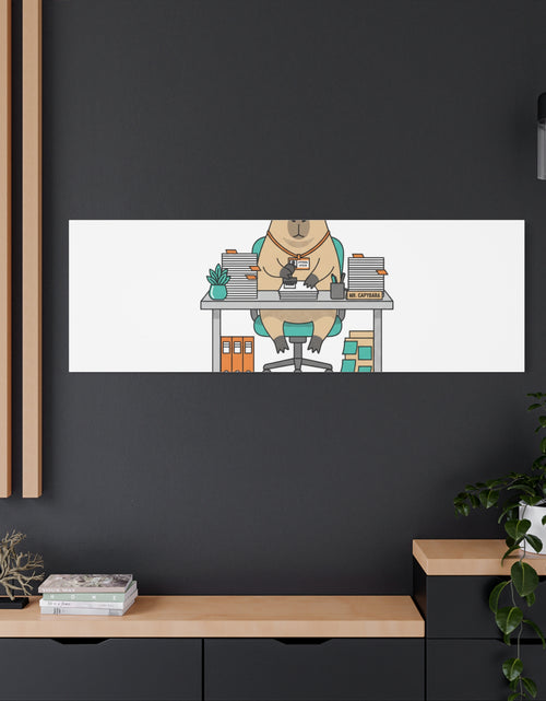 Load image into Gallery viewer, Escalated for Further Escalation Canvas | Unhinged Animal Bureaucracy, Office Animal Illustration
