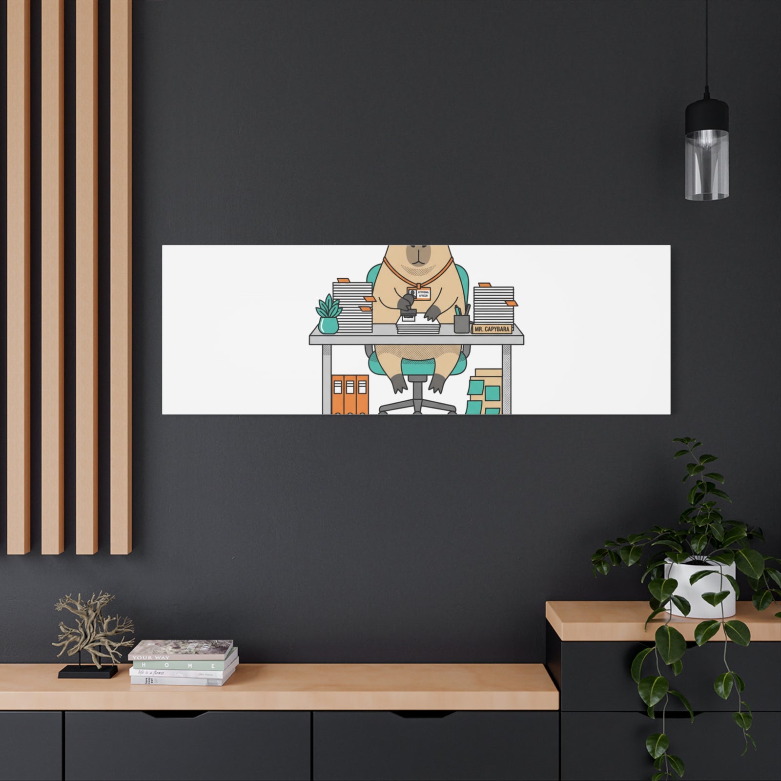 Escalated for Further Escalation Canvas | Unhinged Animal Bureaucracy, Office Animal Illustration