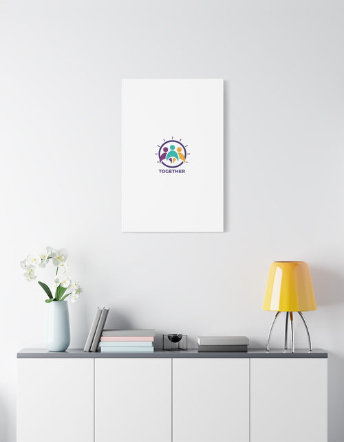 Load image into Gallery viewer, Together solidarity icon Canvas, Minimalist equality symbol, Support badge
