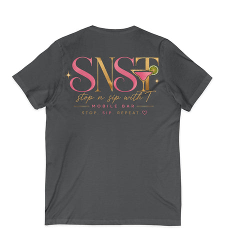 Unisex Jersey Short Sleeve V-Neck Tee