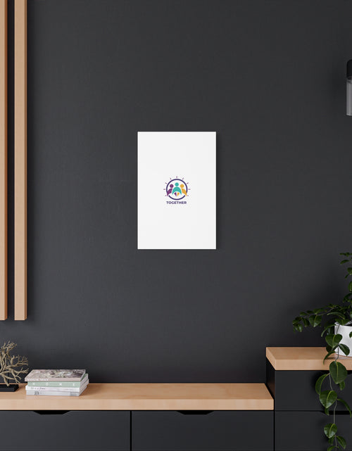 Load image into Gallery viewer, Together solidarity icon Canvas, Minimalist equality symbol, Support badge
