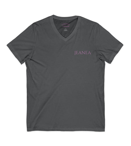 Unisex Jersey Short Sleeve V-Neck Tee