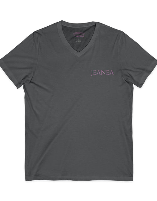 Load image into Gallery viewer, Unisex Jersey Short Sleeve V-Neck Tee
