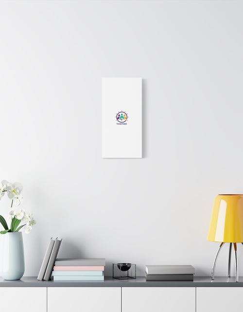 Load image into Gallery viewer, Together solidarity icon Canvas, Minimalist equality symbol, Support badge
