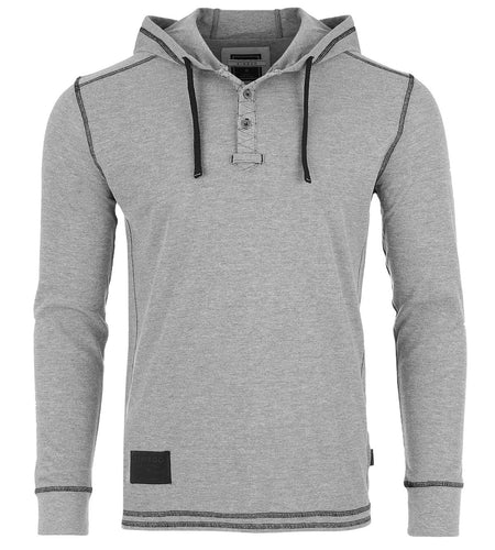 Vintage Thermal Long Sleeve Lightweight Fashion Hooded Henley