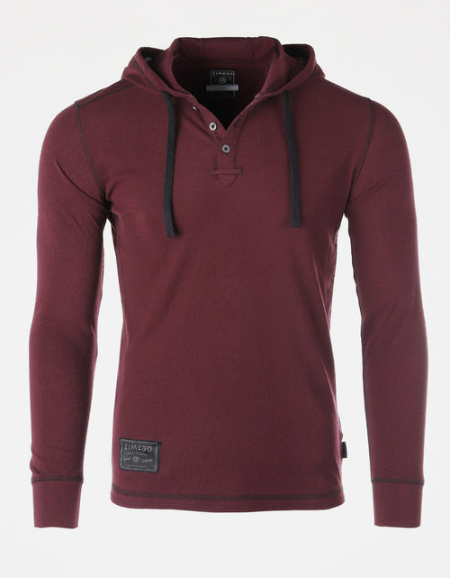 Load image into Gallery viewer, Vintage Thermal Long Sleeve Lightweight Fashion Hooded Henley
