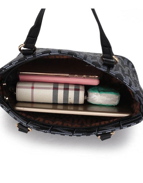 Load image into Gallery viewer, Alexy Women'S Tote Bag, Small Tote Bag, Pouch Purse &amp; Wristlet Wallet Bag 4 Pcs Handbag Set by Mia K - White
