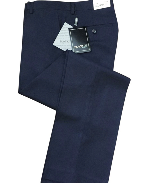 Load image into Gallery viewer, "Bradley" Midnight Navy Luxury Wool Blend Suit Pants
