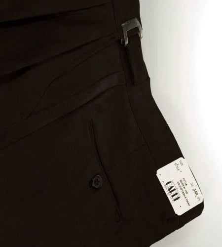 "Double Pleated" Chocolate Super 150's Luxury Viscose Blend Tuxedo Pants